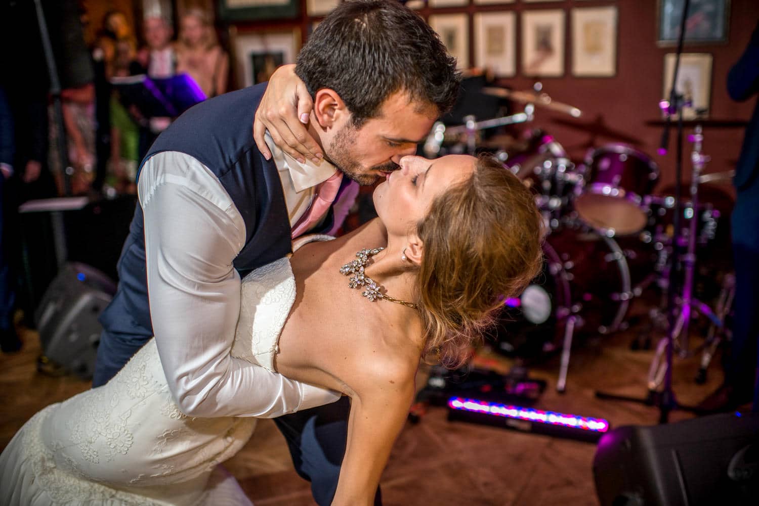 bride and groom dancing at The savile club wedding