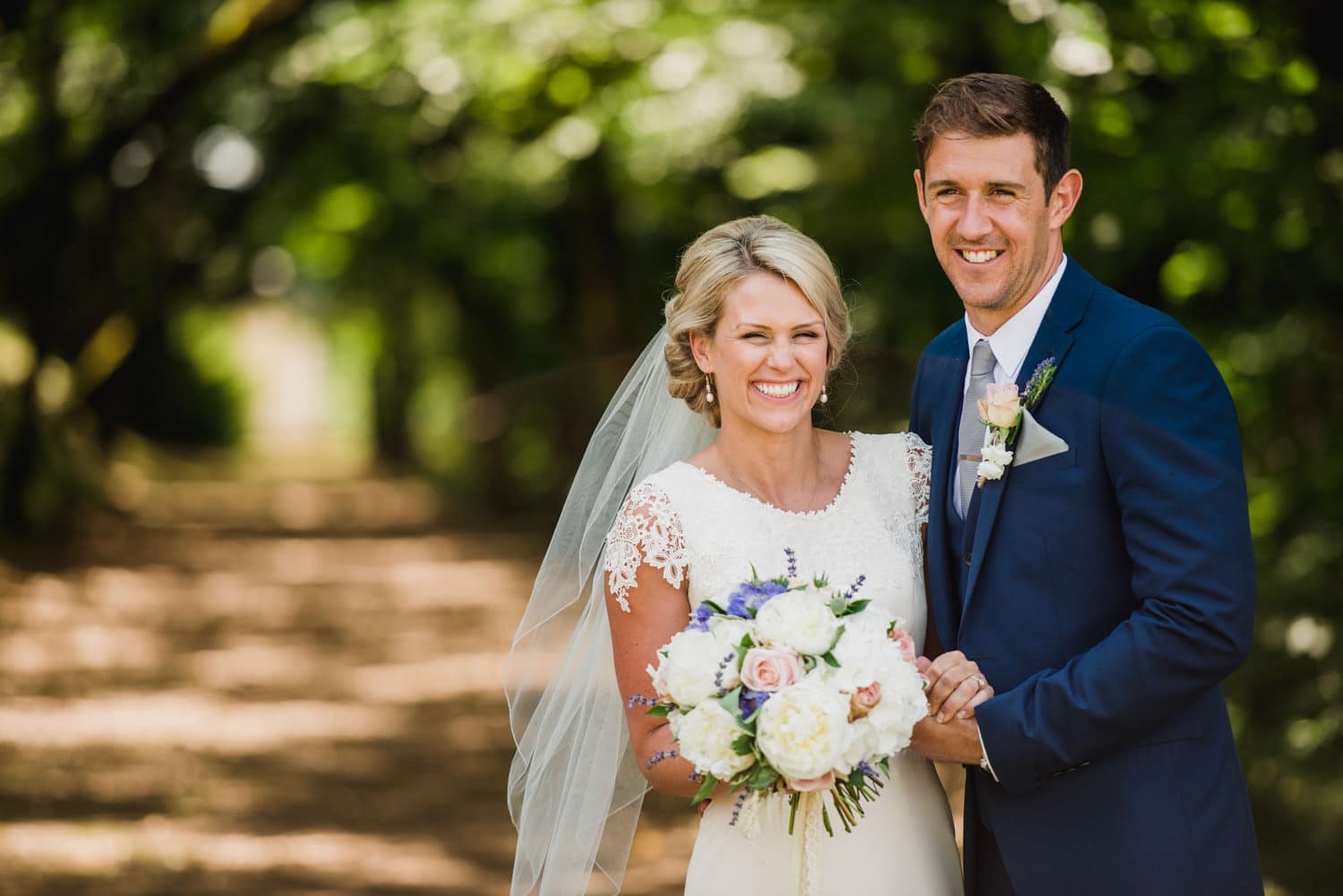 bride and groom traditional portrait