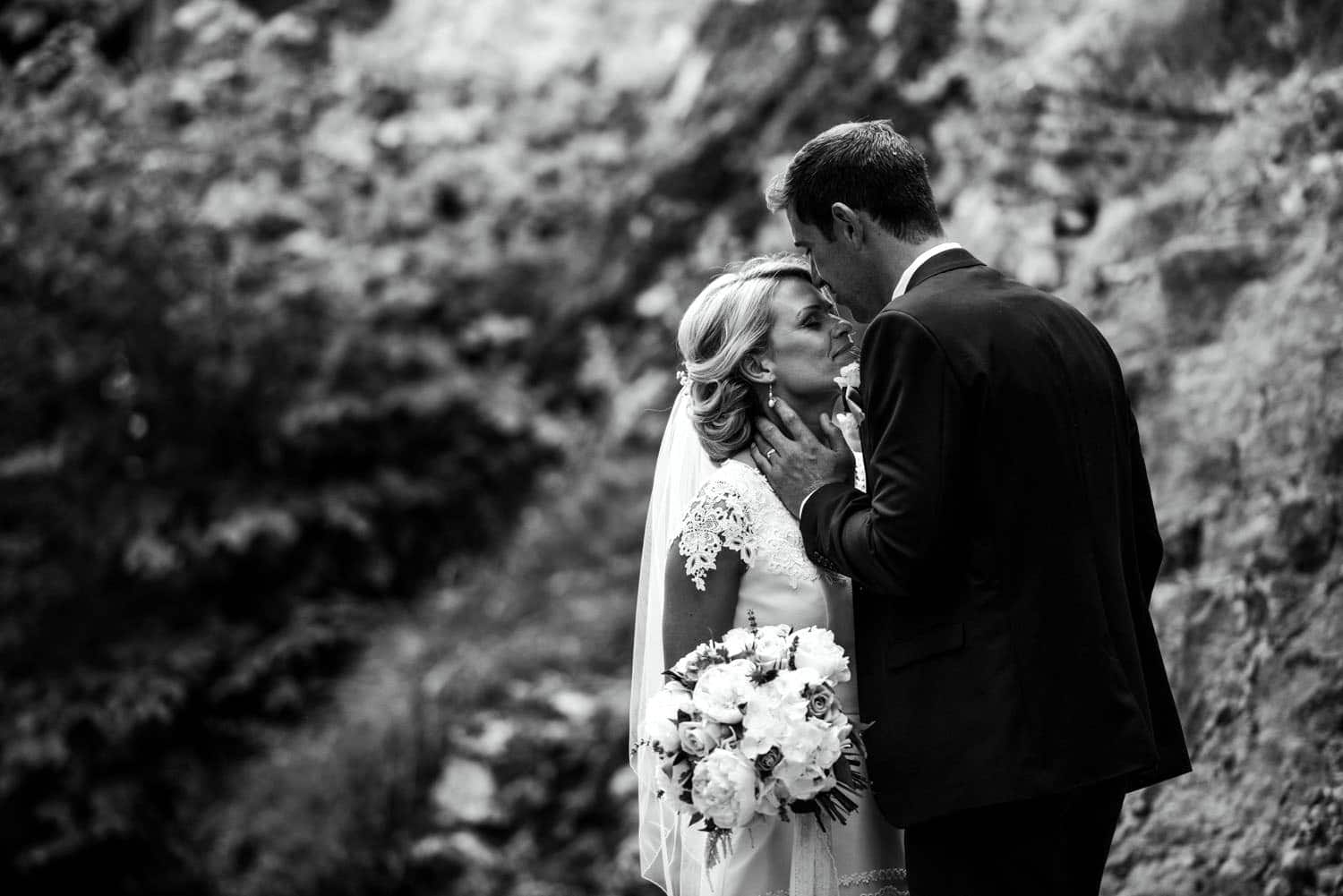 bride and groom wedding portraits