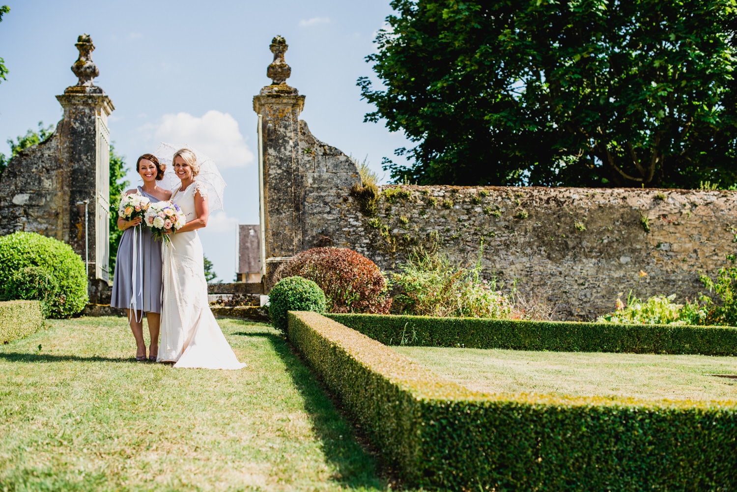 walled garden at Chateau de Lacoste wedding venue