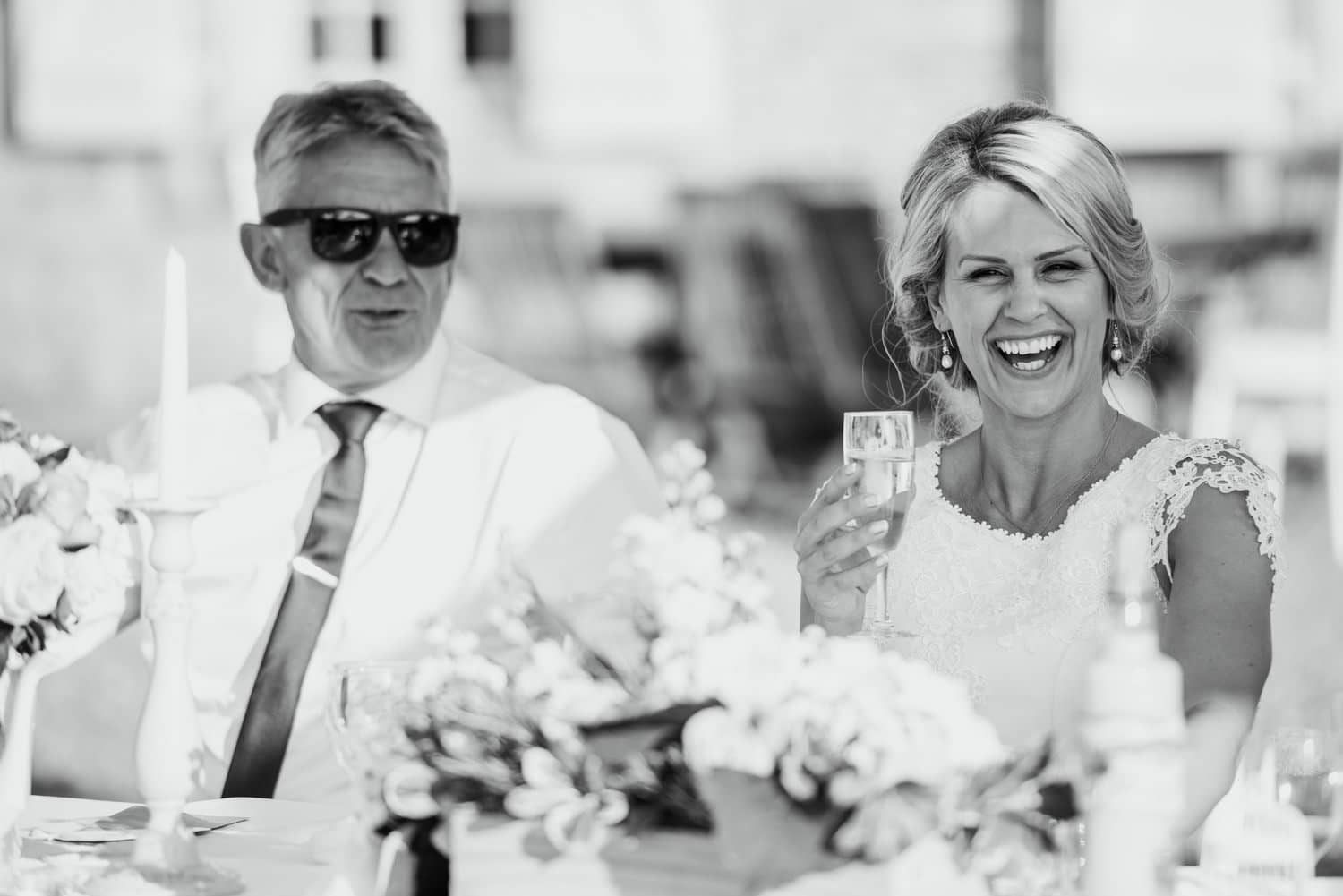 wedding speeches at Chateau de Lacoste wedding