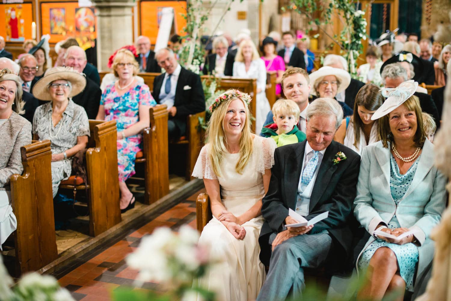 Dorset country wedding church ceremony