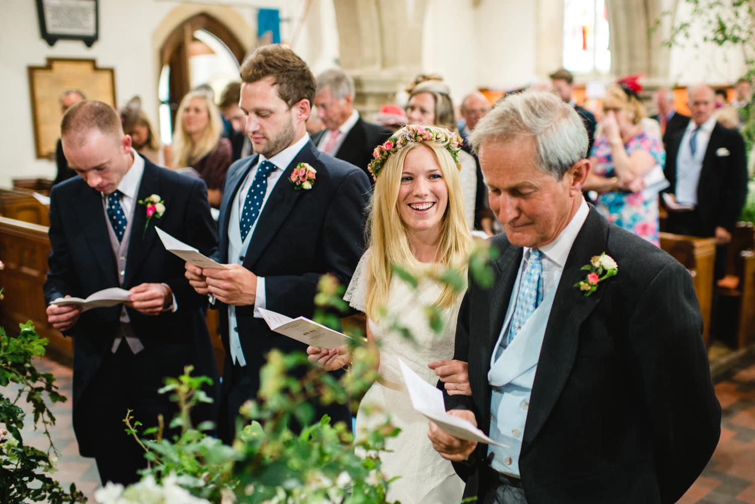 Dorset country wedding church ceremony