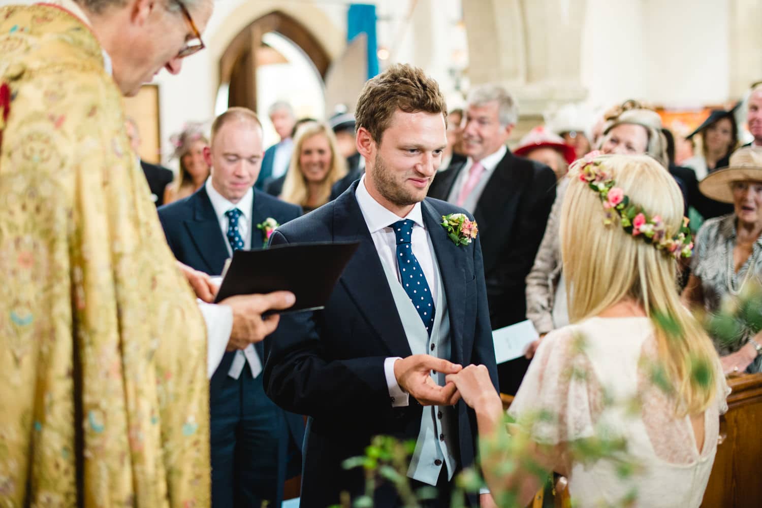 Dorset country wedding church ceremony