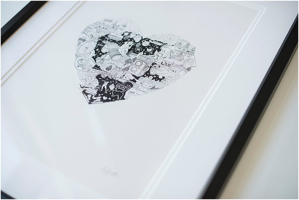 Illustrated wedding gifts