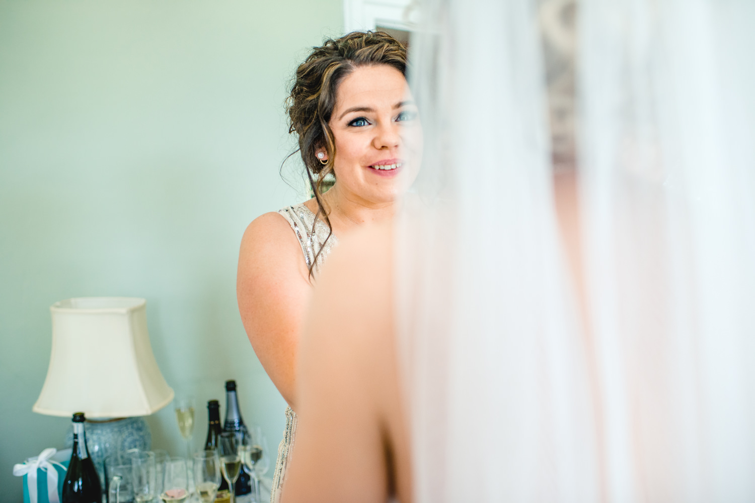 Bridal preparations at Pennard House Somerset