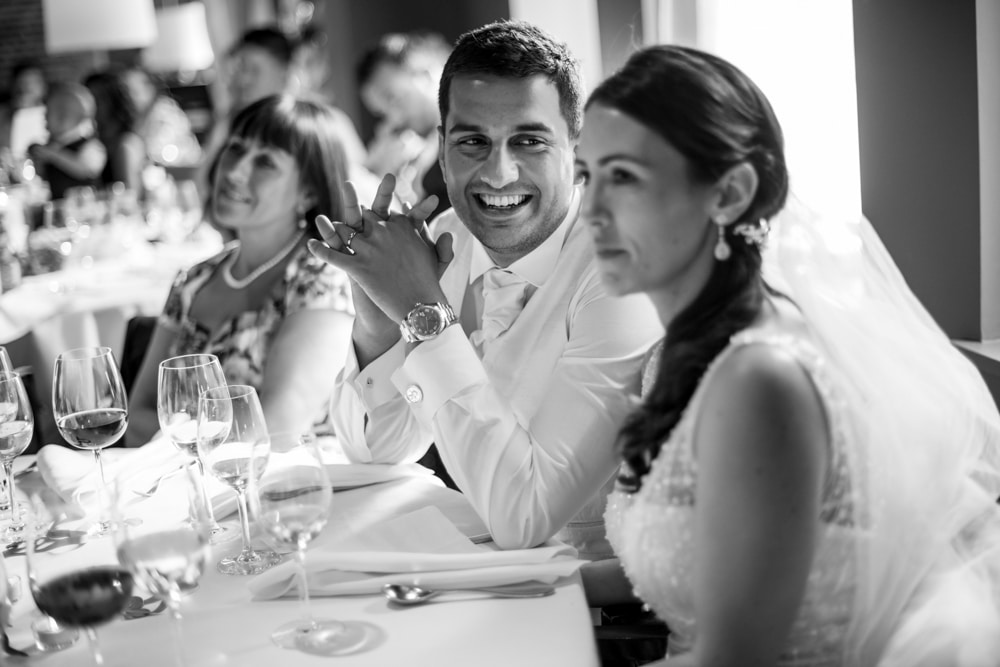 wedding day speeches at Bluebells Restaurant wedding