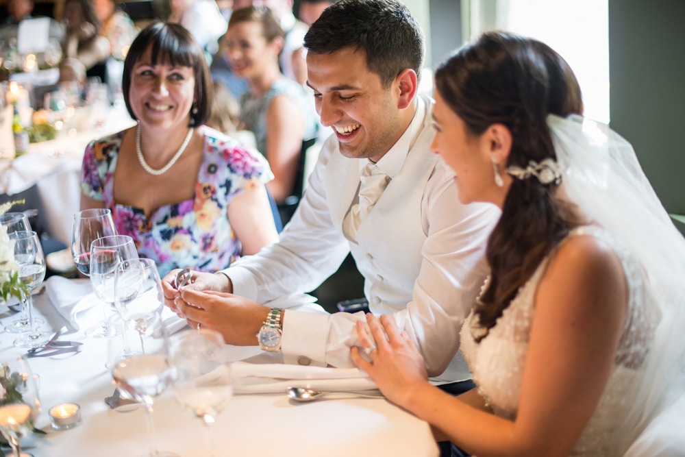 wedding day speeches at Bluebells Restaurant wedding