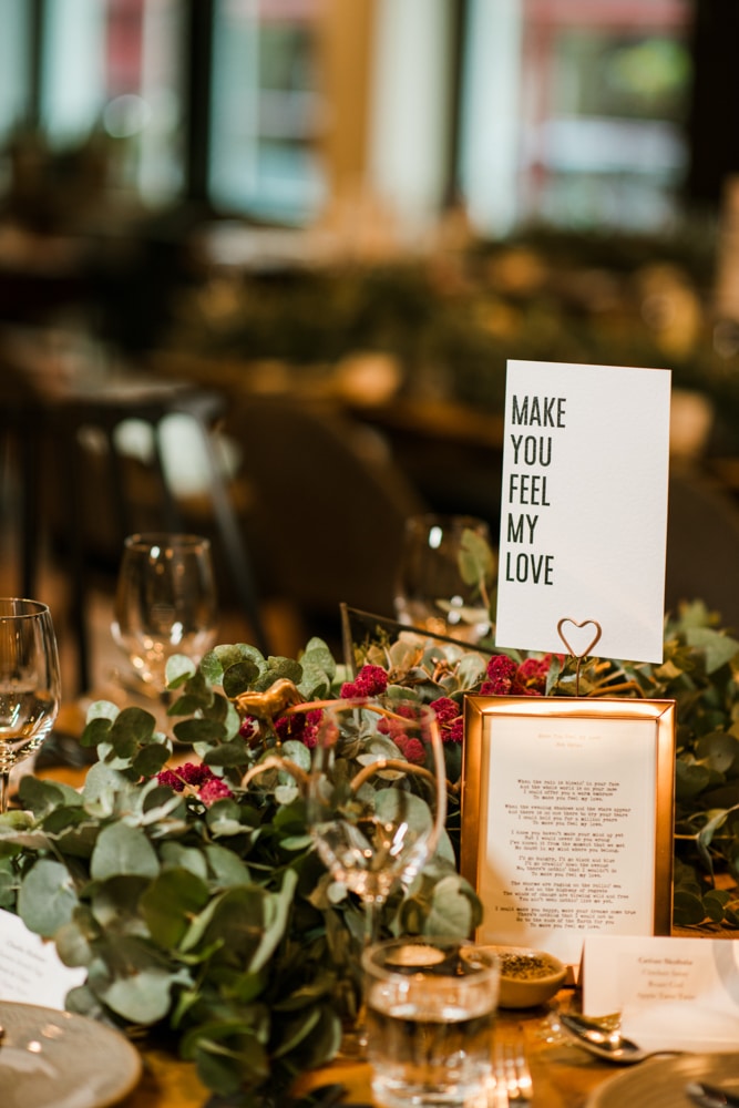 table decorations at The Happenstance London