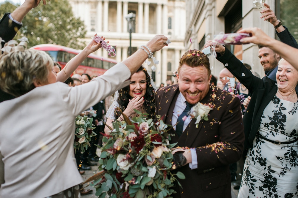 London confetti moment