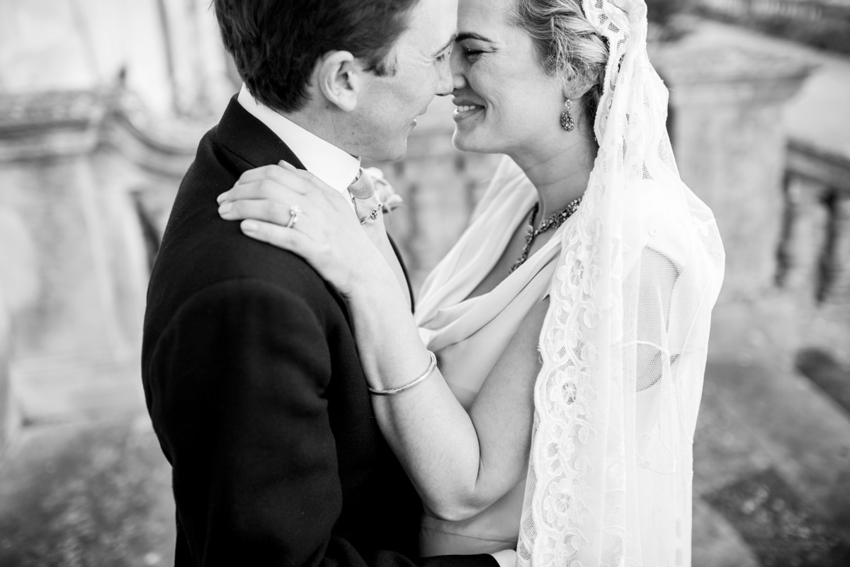 bride and groom portrait