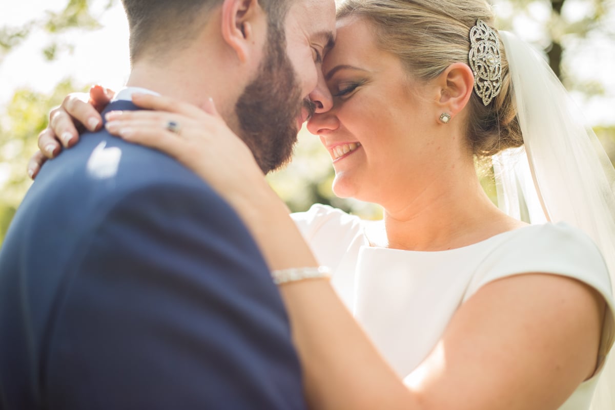 portrait of bride and groom, Surrey