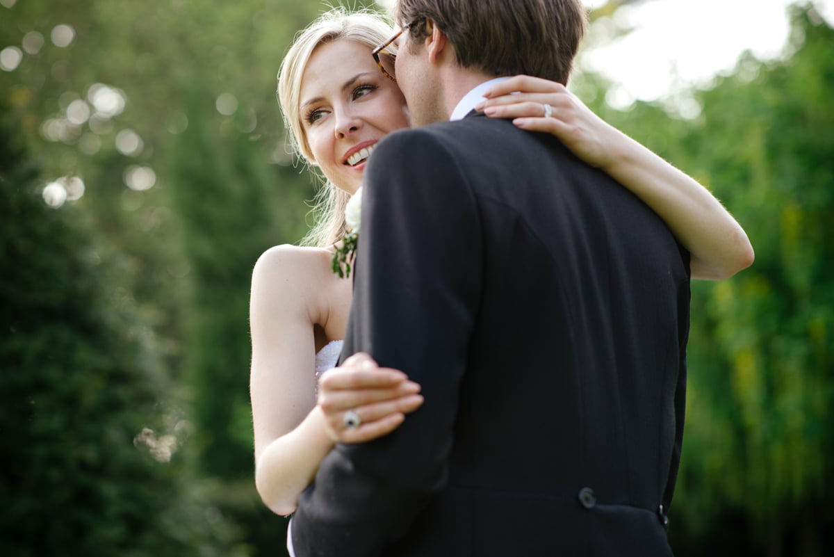 Bride and groom portrait wiltshire