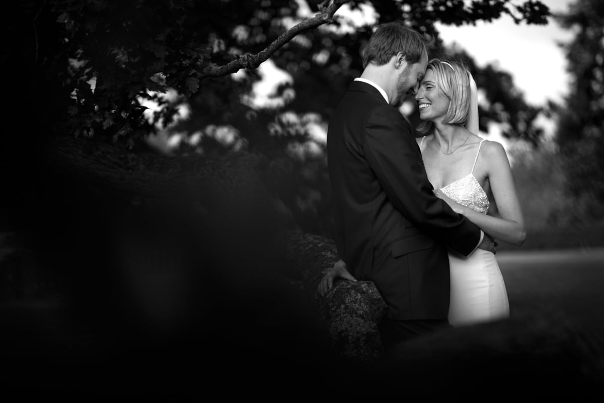 Bride and groom portrait