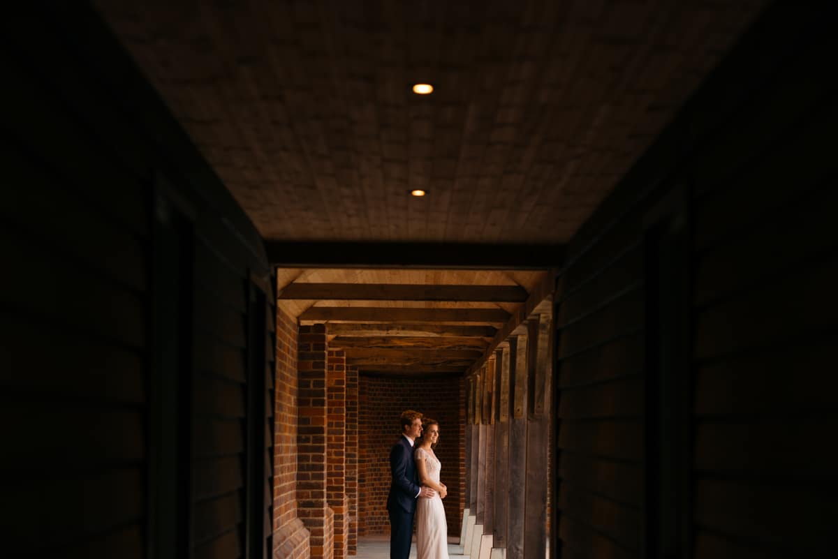 bride and groom wedding portrait