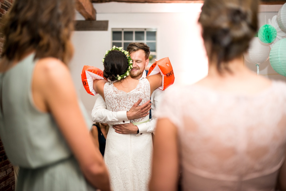 German wedding, bride and groom role play