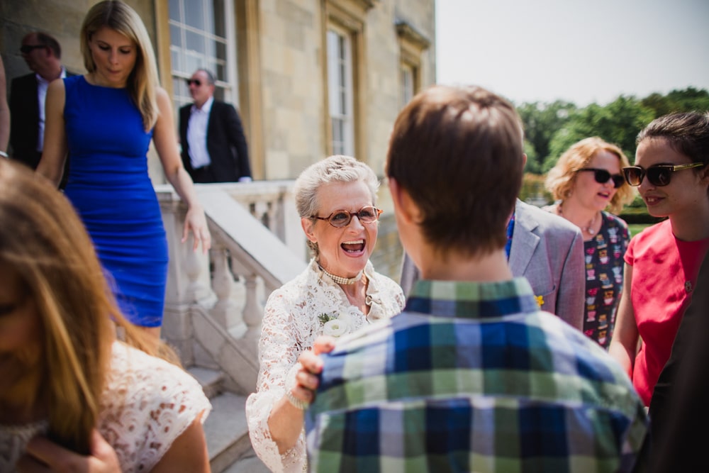 mother of groom before ceremony