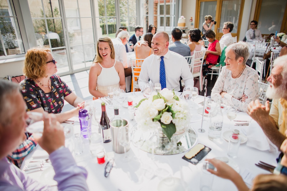 guest table at Botleys Mansion