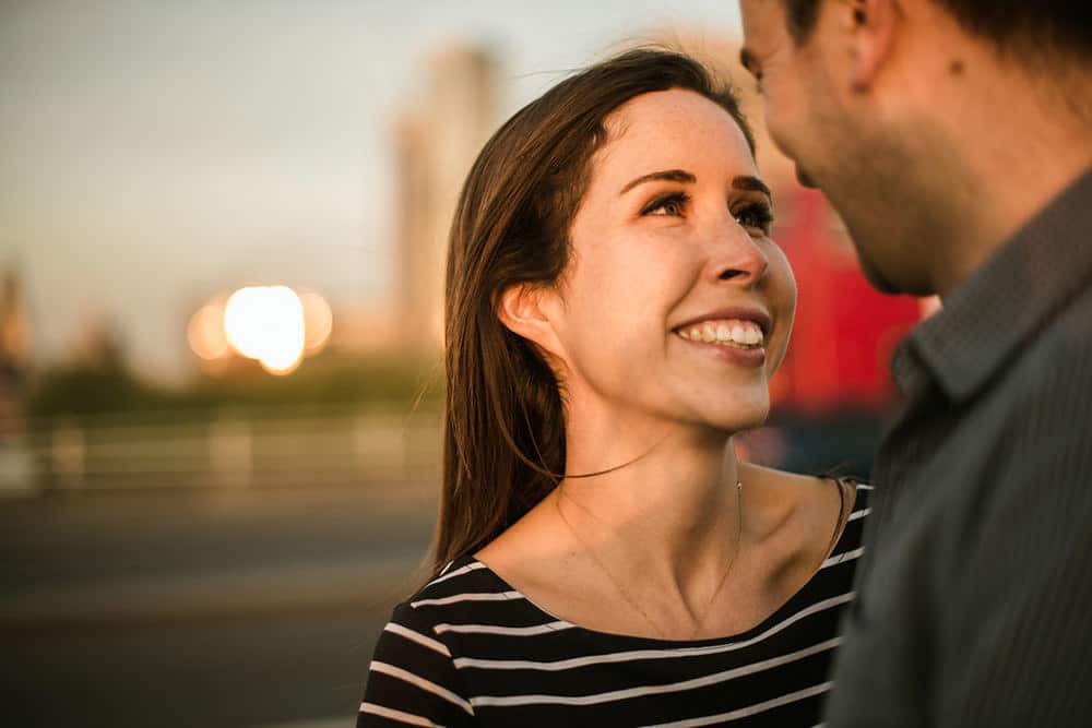 engagement shoot along Southbank