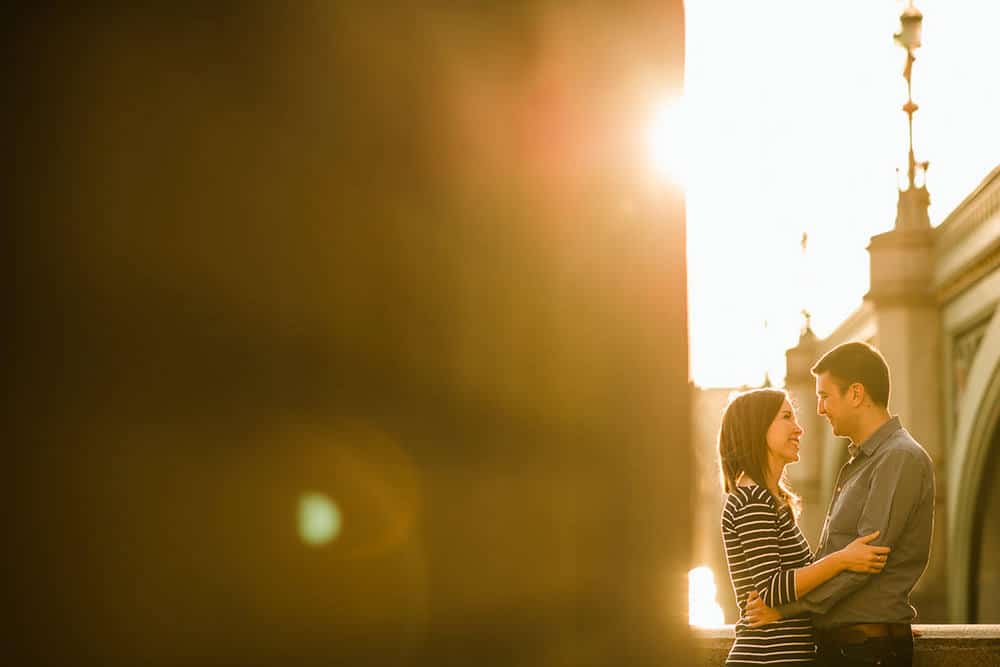 London Southbank Couples Shoot Golden Hour