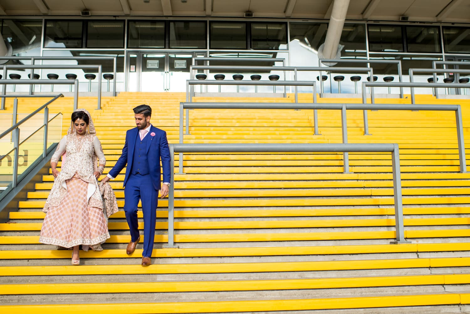 Newbury Racecourse Walima couple portaits