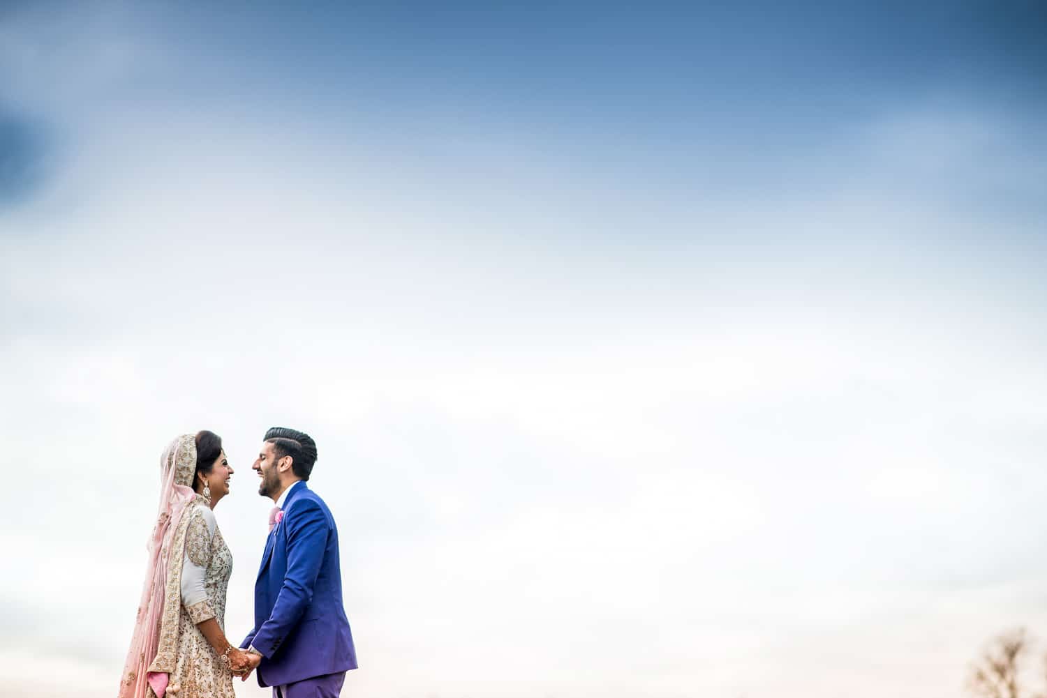 wedding portraits at Newbury Racecourse