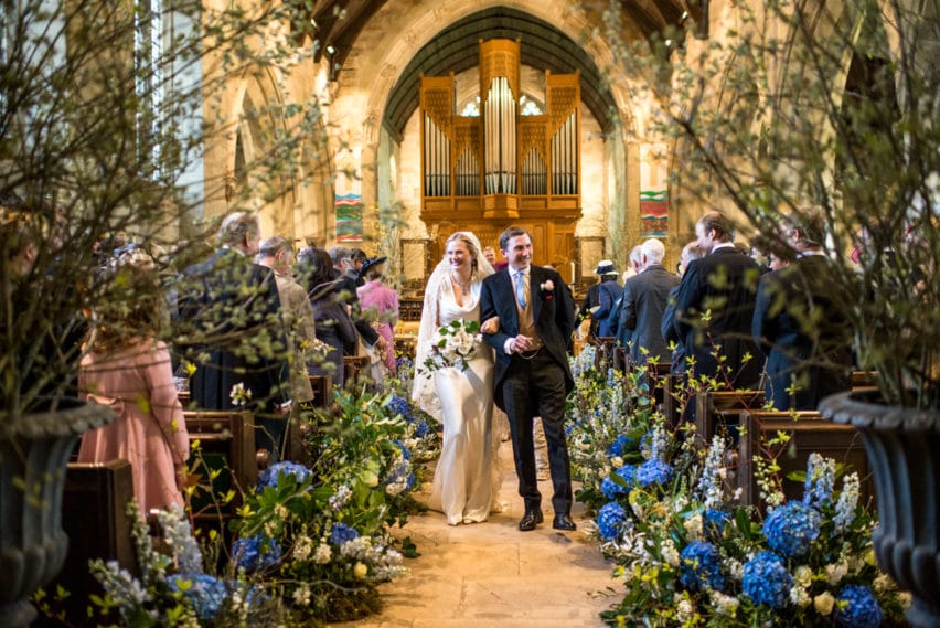 wedding ceremony at Bryanston School