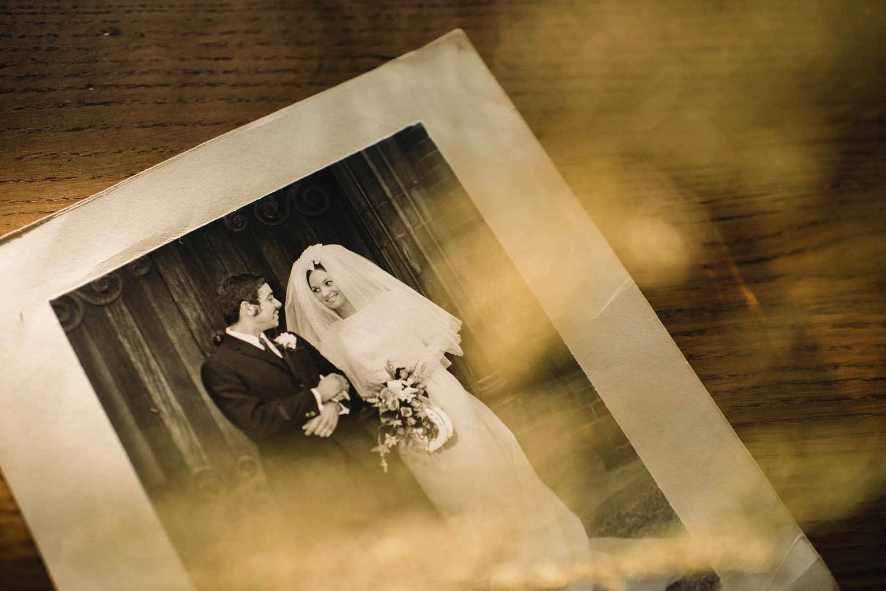 Old vintage wedding photo