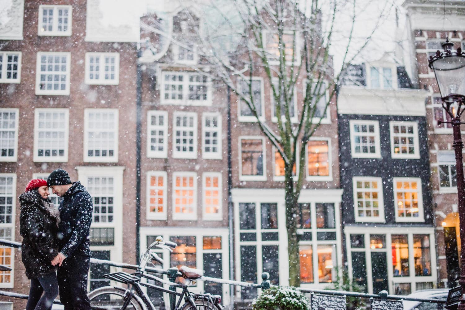 snow in Amsterdam