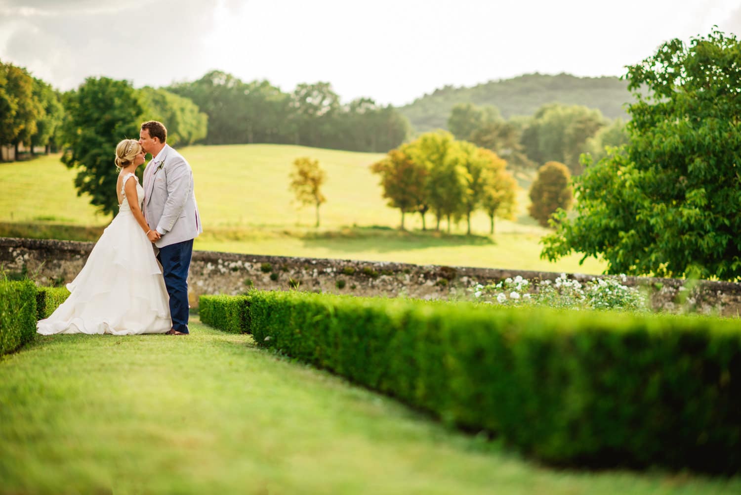 wedding portraits at Chateau de Lacoste