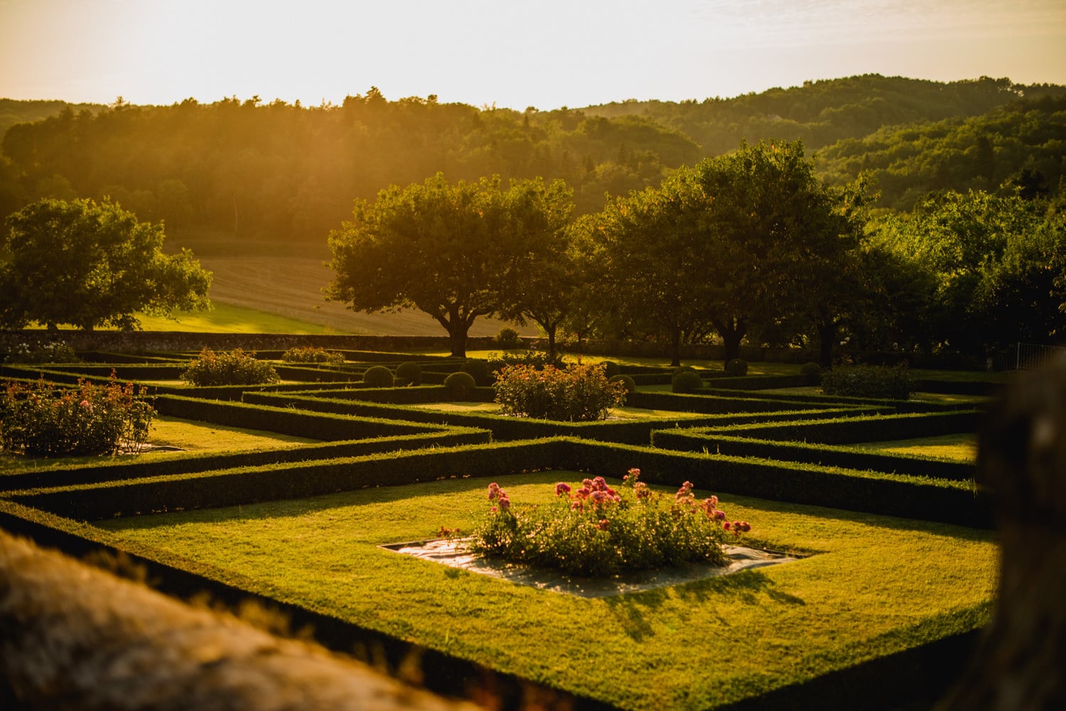 gardens at chateau de Lacoste