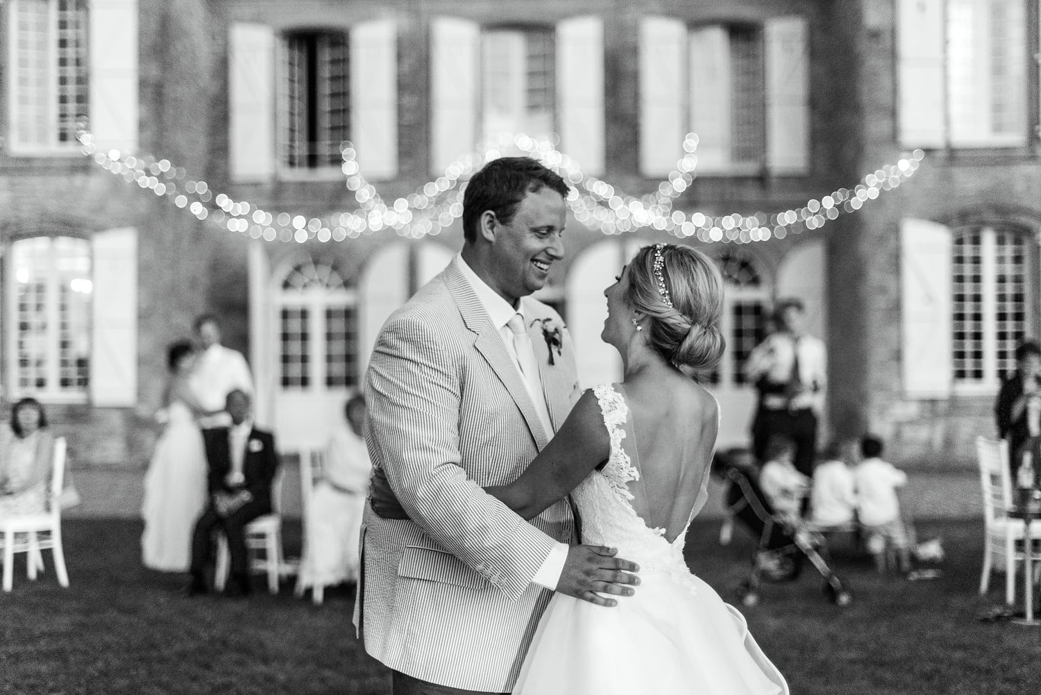 first dance at chateau de Lacoste France