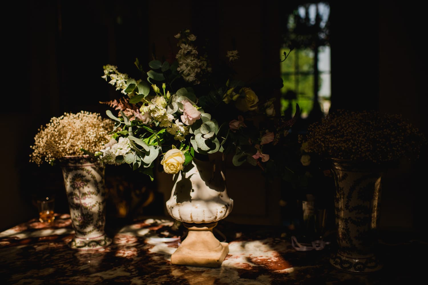 flowers at chateau la Durantie