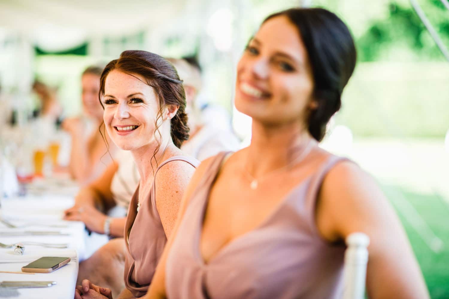 wedding speeches in Marquee at Chateau la Durantie