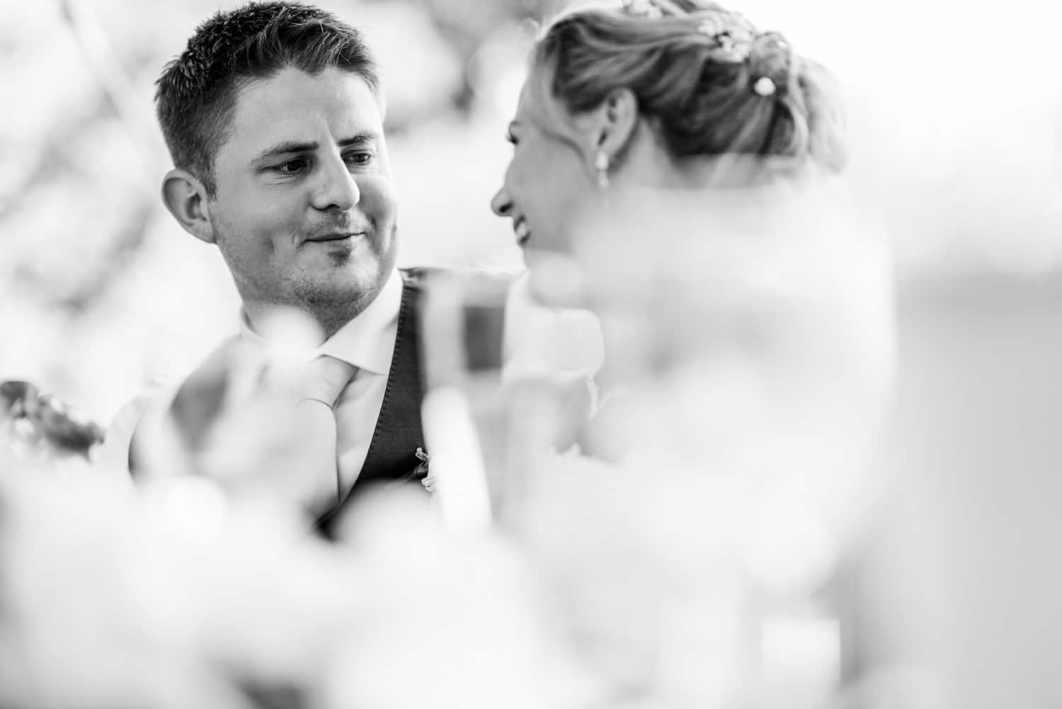 wedding speeches in Marquee at Chateau la Durantie