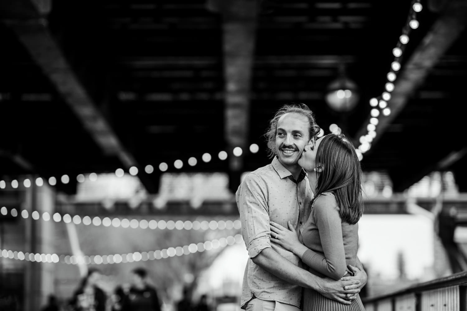 London Engagement Photography - Couple along Southbank