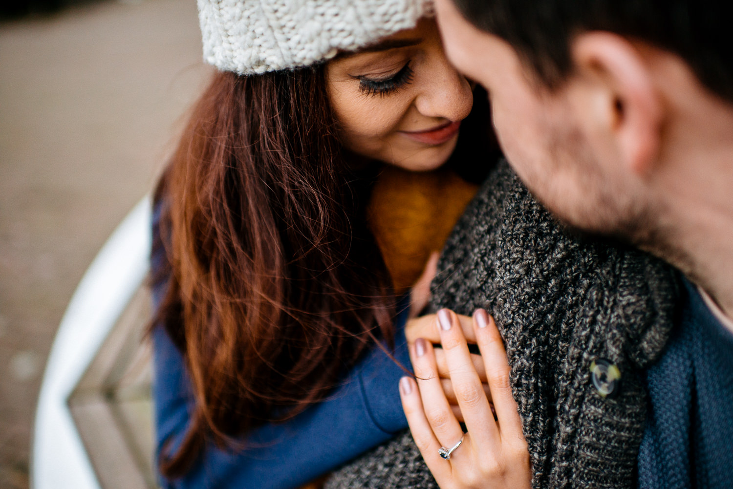 Winter engagement session in Amsterdam