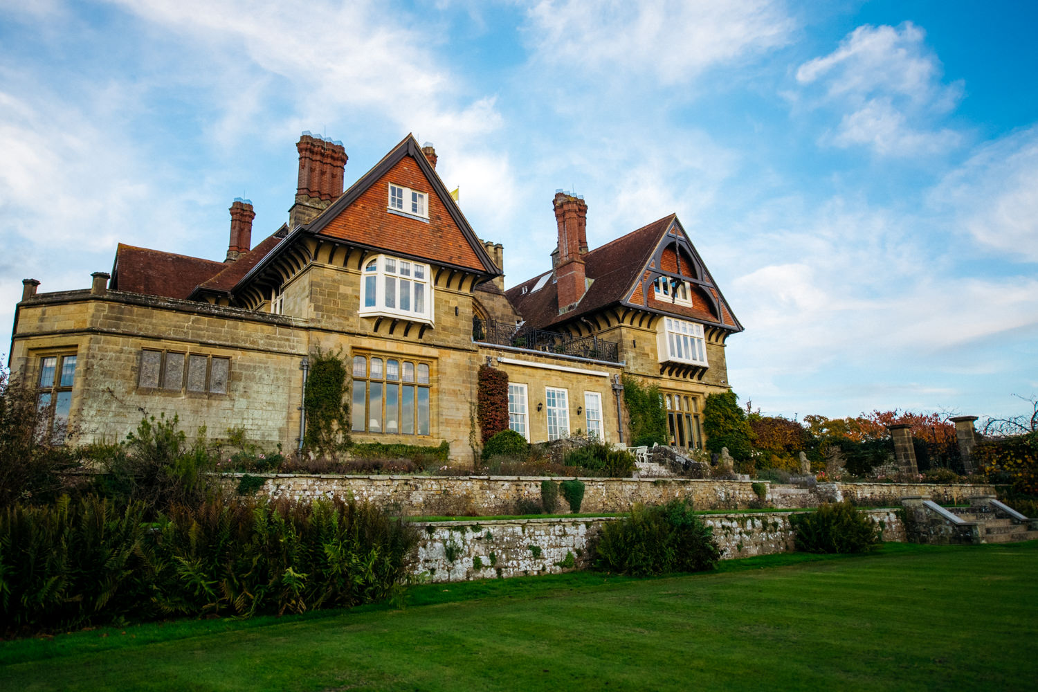 Exterior of Cowdray House Wedding venue