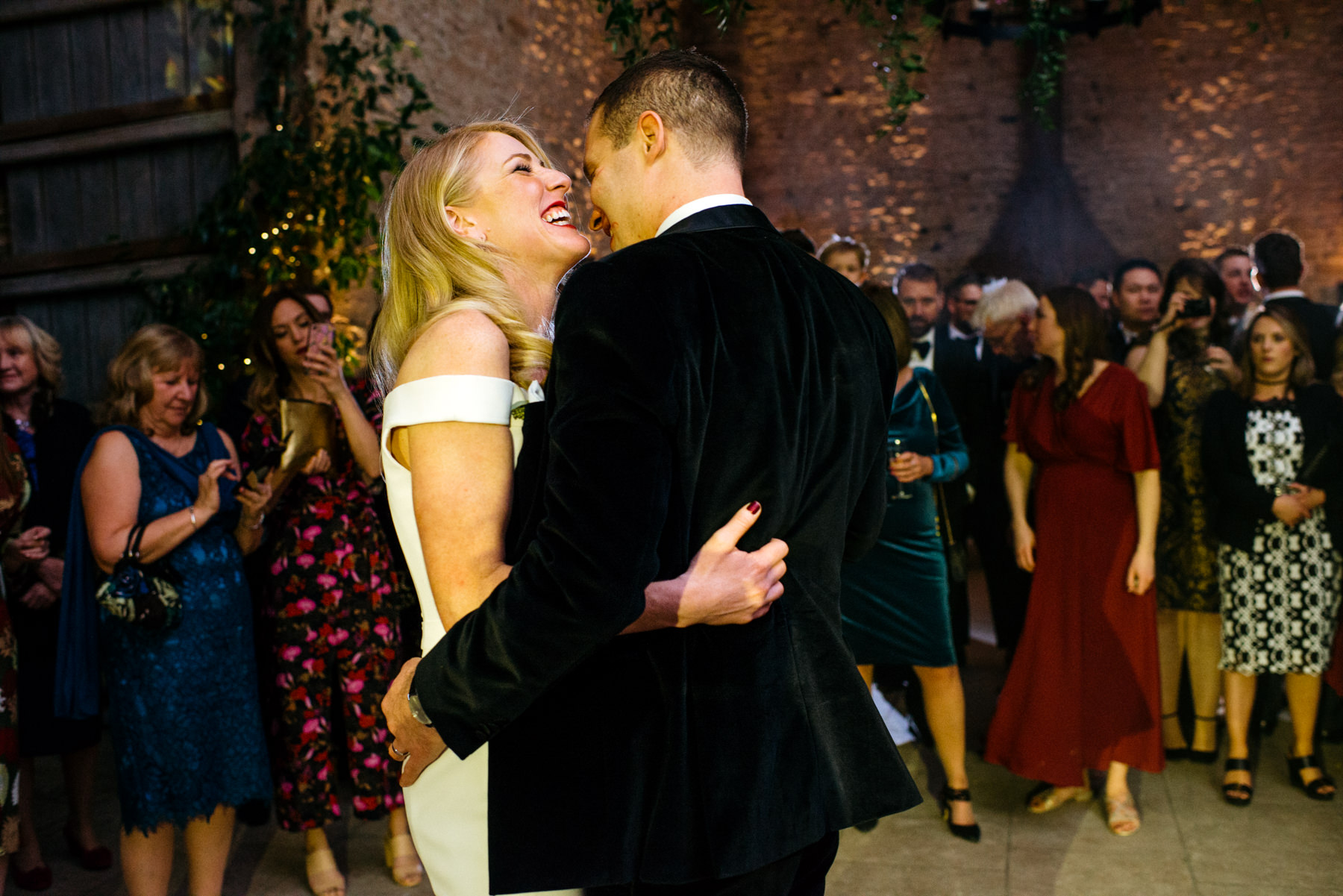 first dance at Stone Barn Cotswolds