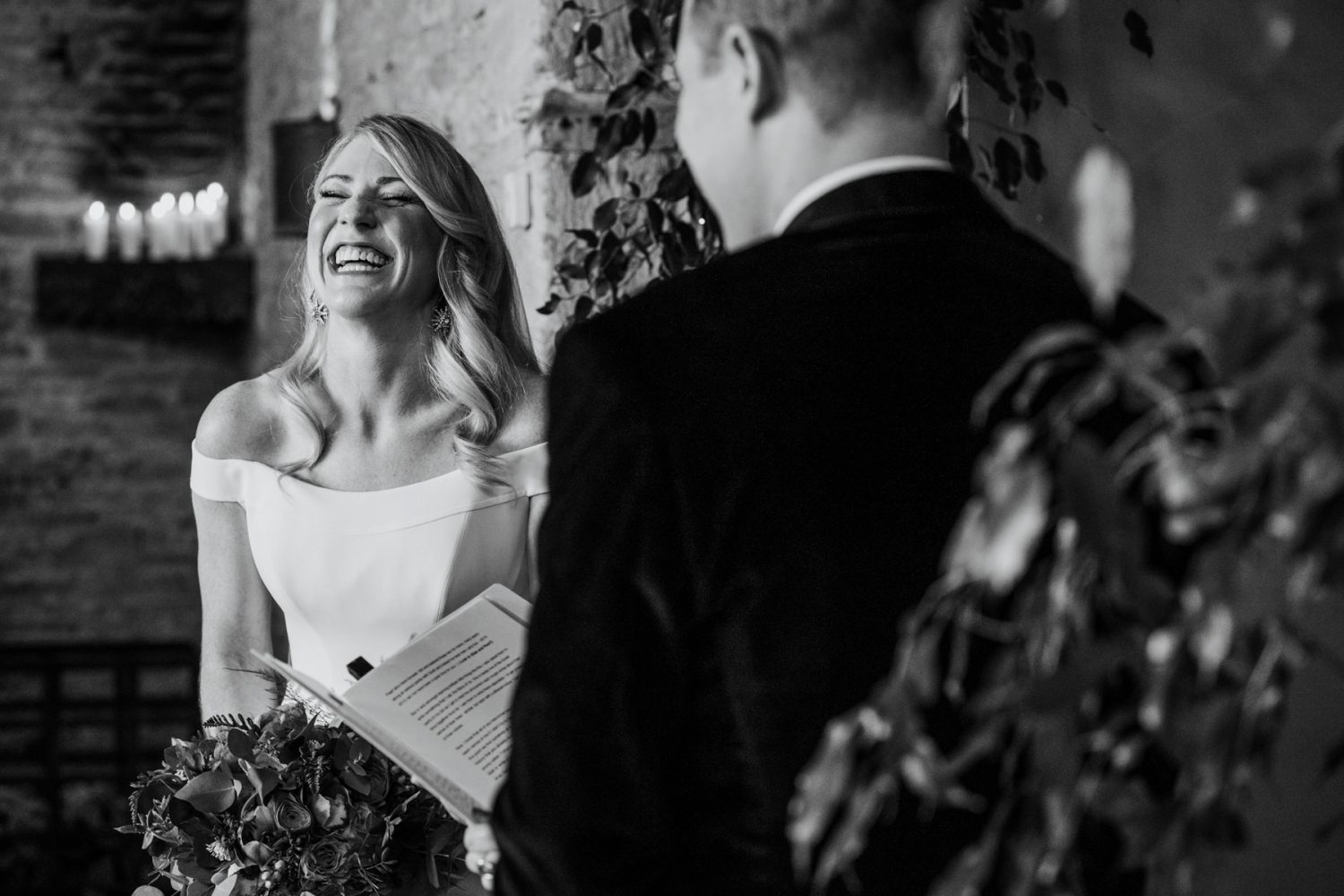 Stone Barn wedding ceremony