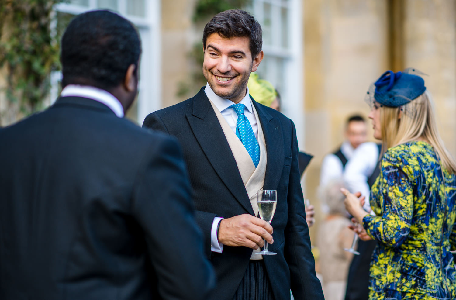 Wedding guests at Blenheim Palace