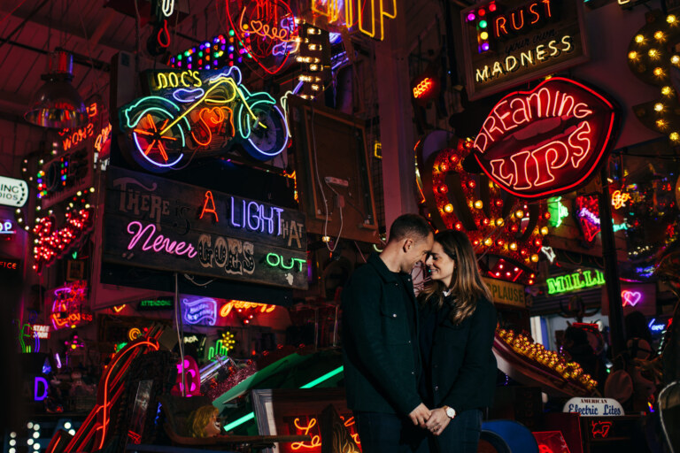 God’s Own Junkyard Engagement Session – Erica & Matt