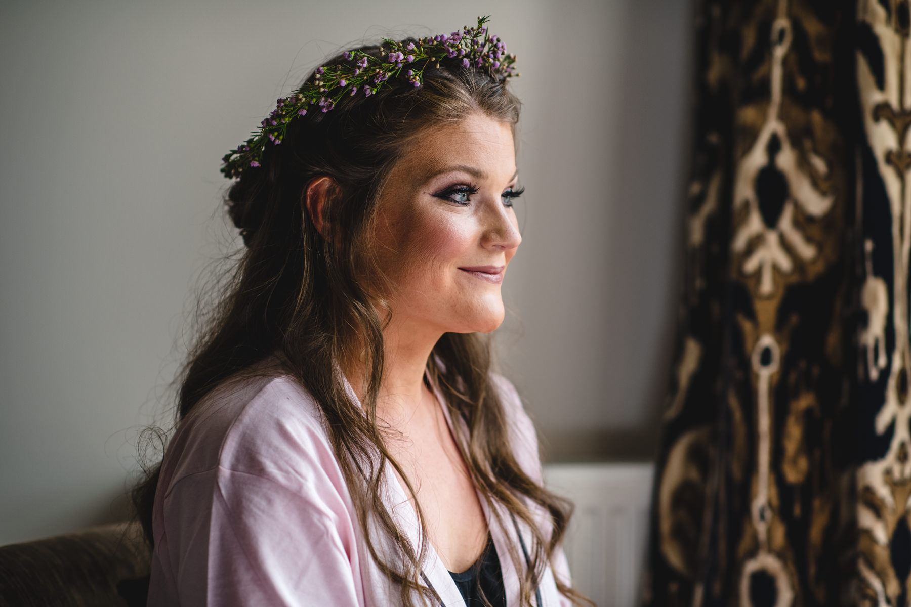 Bridal makeup at Altskeith Country House Scotland Wedding